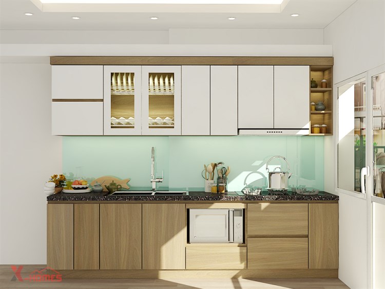 Tủ bếp Melamine - XH8